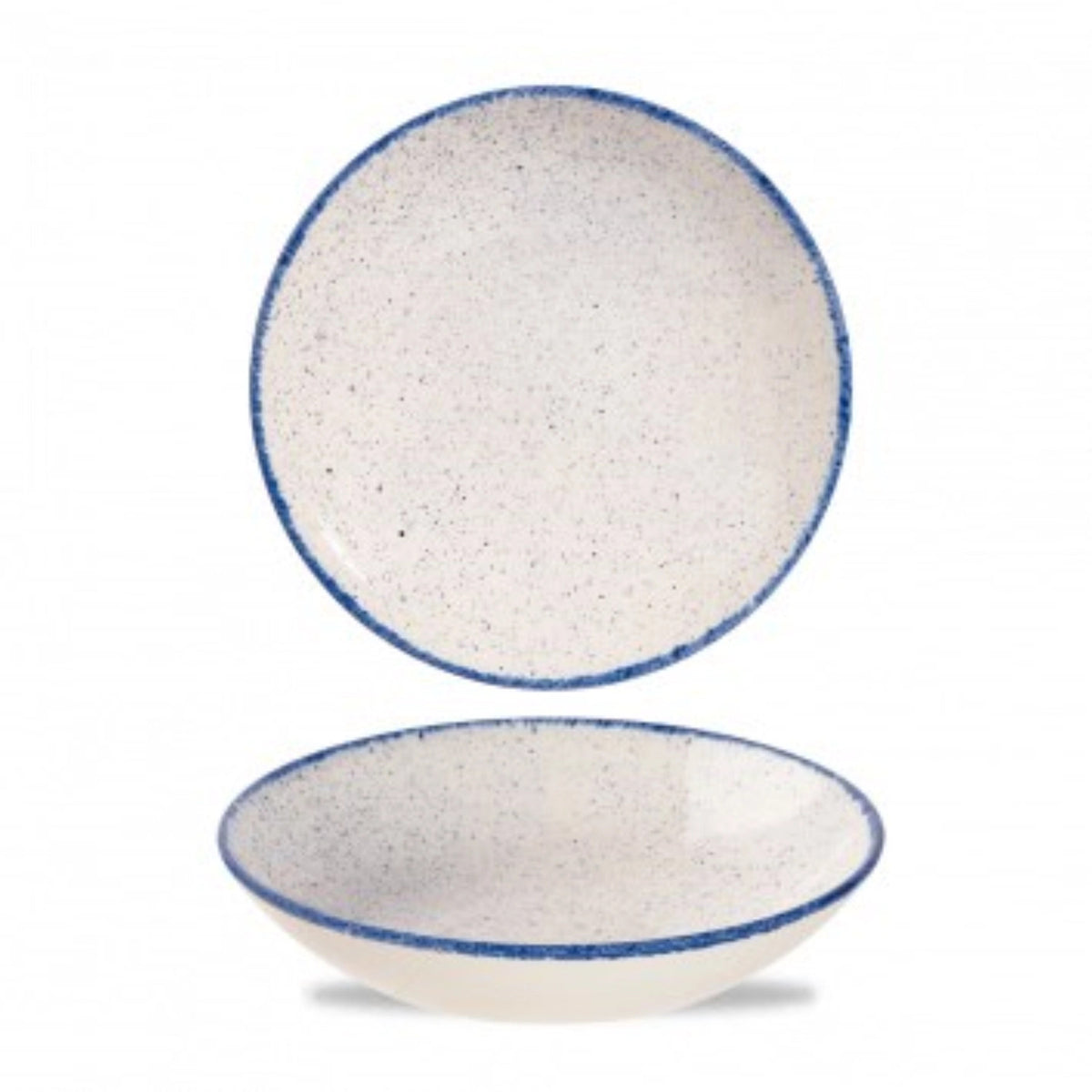 Stonecast Hints Indigo Blue Coupe Teller tief 24.8cm in Blau präsentiert im Onlineshop von KAQTU Design AG. Teller ist von Churchill