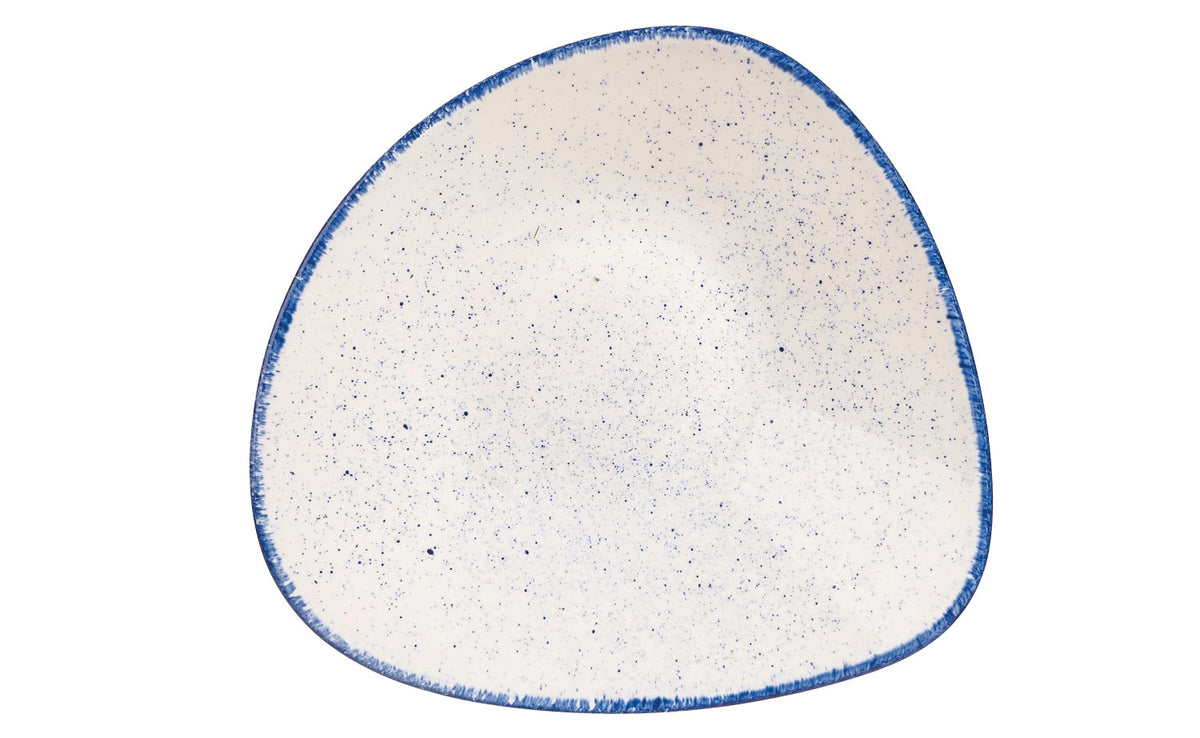 Stonecast Hints Indigo Blue Triangel Teller tief 23.5cm in Blau präsentiert im Onlineshop von KAQTU Design AG. Teller ist von Churchill