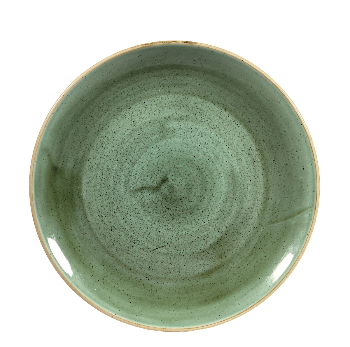 Stonecast Samphire Green Coupe Teller 26cm in Grün präsentiert im Onlineshop von KAQTU Design AG. Teller ist von Churchill