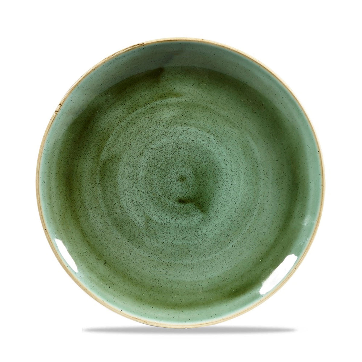 Stonecast Samphire Green Coupe Teller 21.7cm in Grün präsentiert im Onlineshop von KAQTU Design AG. Teller ist von Churchill
