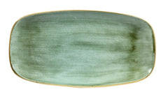 Stonecast Samphire Green rechteckiger Teller 35.5x18.9cm