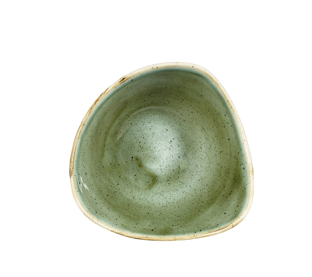 Stonecast Samphire Green Triangel Schüssel 15.3cm, 26cl in Grün präsentiert im Onlineshop von KAQTU Design AG. Teller ist von Churchill