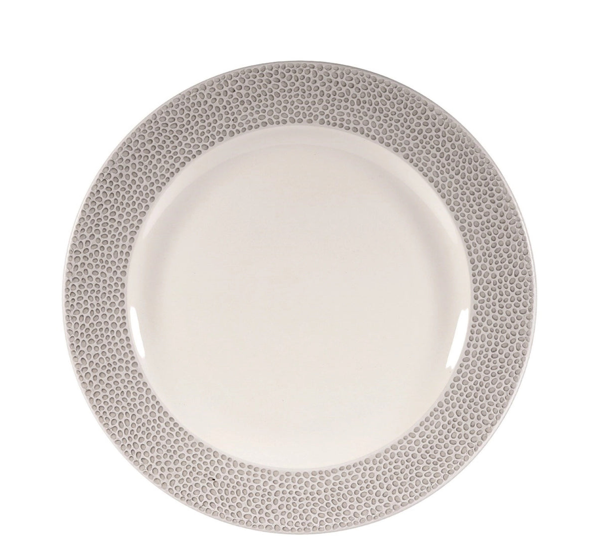 Isla Spinwash Shale Grey Teller flach 17cm in Grau präsentiert im Onlineshop von KAQTU Design AG. Teller ist von Churchill