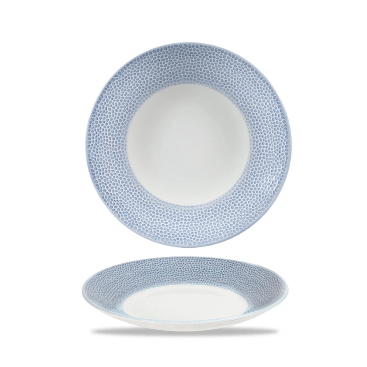 Isla Ocean Blue Coupe Teller tief 25.5cm in Blau präsentiert im Onlineshop von KAQTU Design AG. Teller ist von Churchill