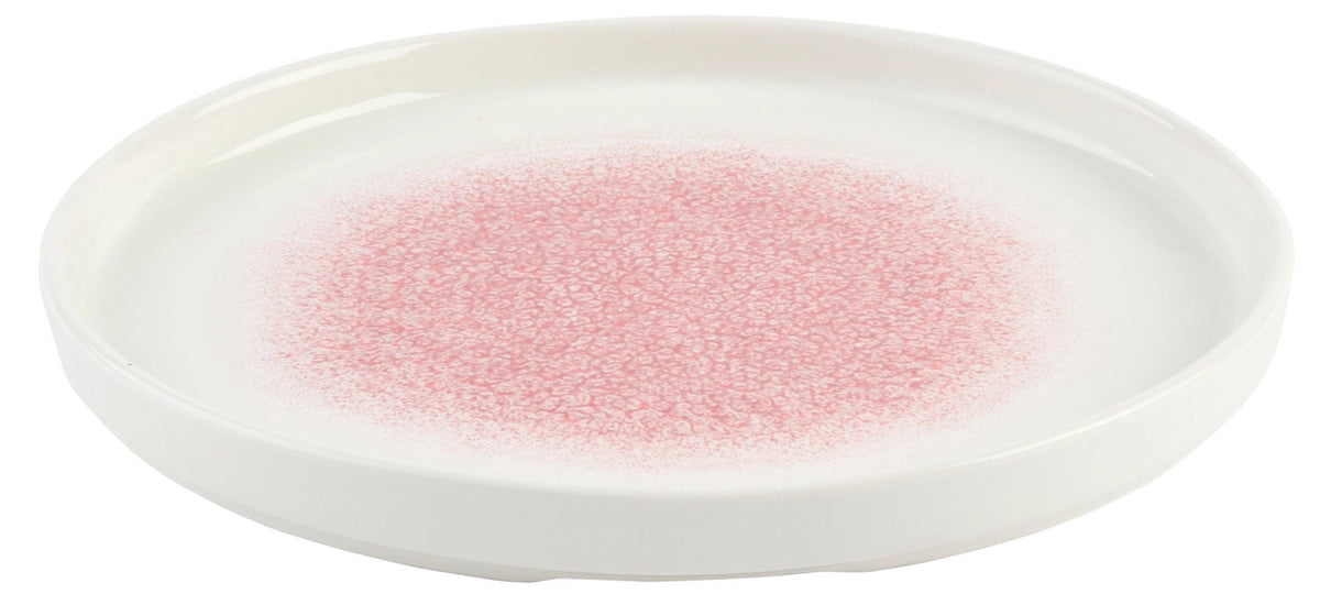 S.P. Raku Pink Quartz Chefs Walled Teller 26cm in Pink präsentiert im Onlineshop von KAQTU Design AG. Teller ist von Churchill