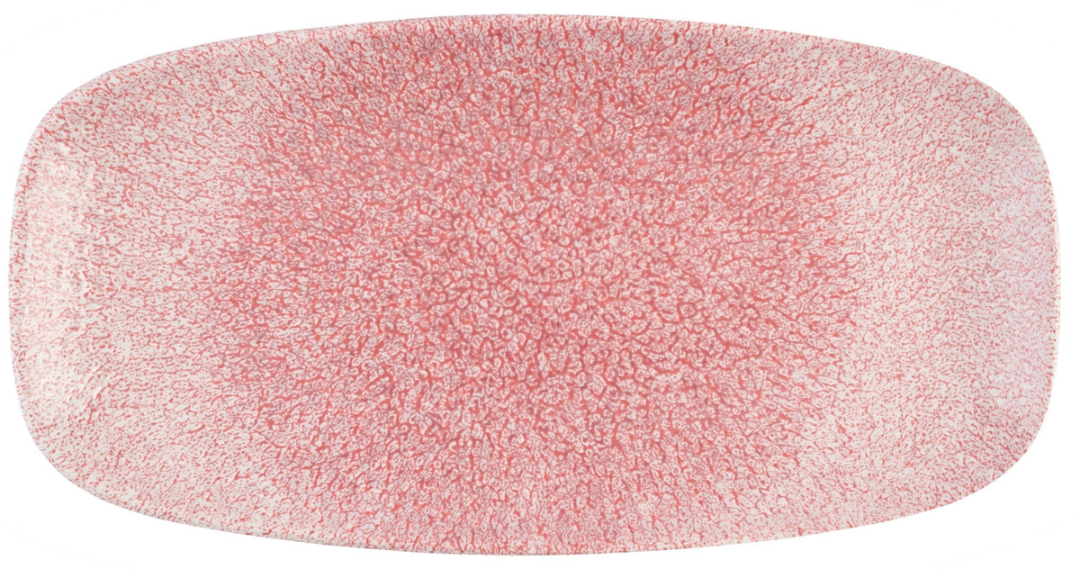 S.P. Raku Pink Quartz Chefs Oblong Platte 35.5X18.9cm in Pink präsentiert im Onlineshop von KAQTU Design AG. Platte ist von Churchill
