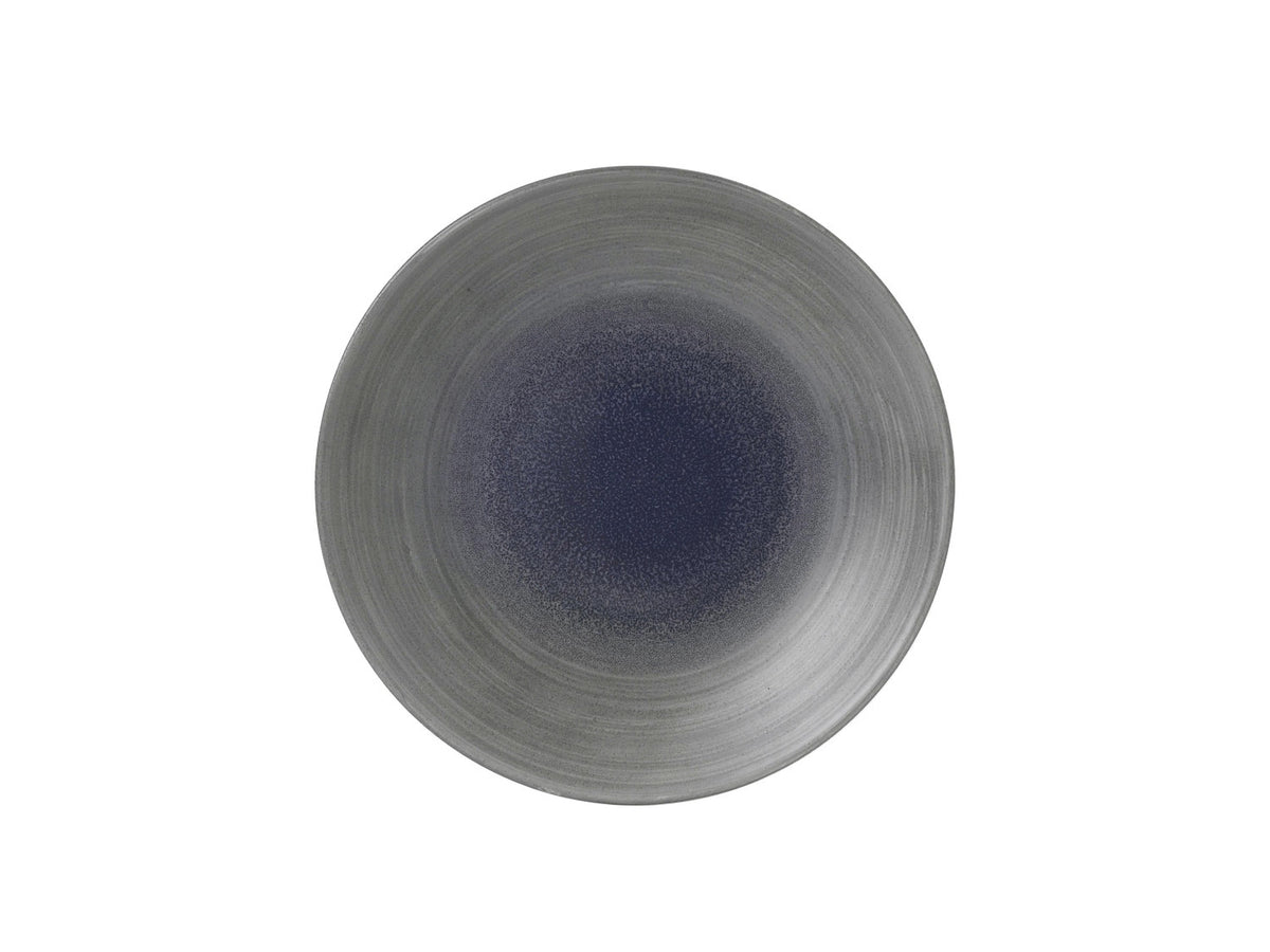 Stonecast Aqueous Fjord Coupe Teller flach 26cm in Blau präsentiert im Onlineshop von KAQTU Design AG. Teller ist von Churchill