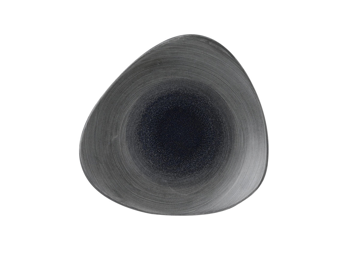 Stonecast Aqueous Fjord Triangel Teller flach 26.5cm in Blau präsentiert im Onlineshop von KAQTU Design AG. Teller ist von Churchill