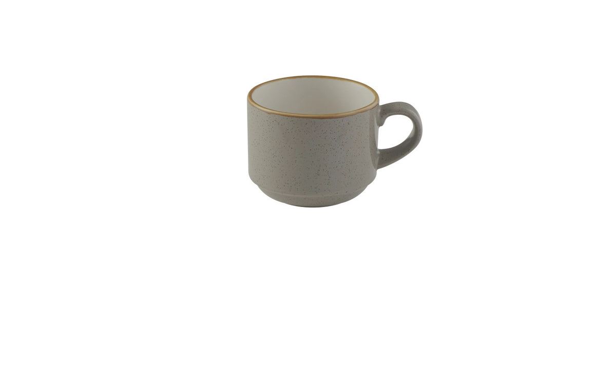 Stonecast Peppercorn Grey Stapeltasse 22cl 8.5cm H7cm in Grau präsentiert im Onlineshop von KAQTU Design AG. Tasse ist von Churchill