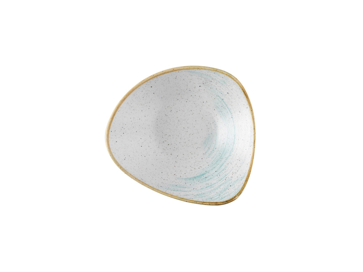 Stonecast Accents Duck Egg Triangel Teller tief 23.5cm in Weiss präsentiert im Onlineshop von KAQTU Design AG. Teller ist von Churchill