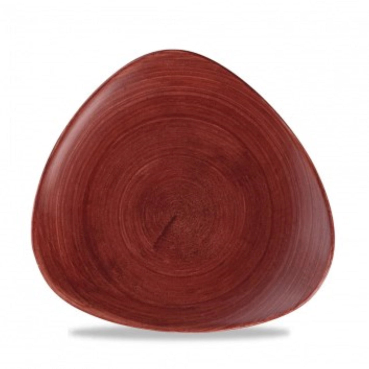 Stonecast Patina Red Rust Triangel Teller 22.9cm in Rot präsentiert im Onlineshop von KAQTU Design AG. Teller ist von Churchill