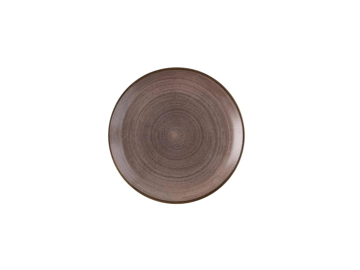 Stonecast Raw Brown Coupe Teller 28.8cm in Braun präsentiert im Onlineshop von KAQTU Design AG. Teller ist von Churchill