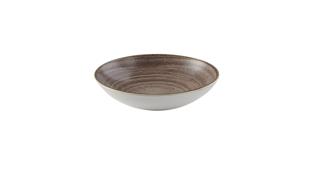 Stonecast Raw Brown Evovle Coupe Teller tief 24.8cm in Braun präsentiert im Onlineshop von KAQTU Design AG. Teller ist von Churchill