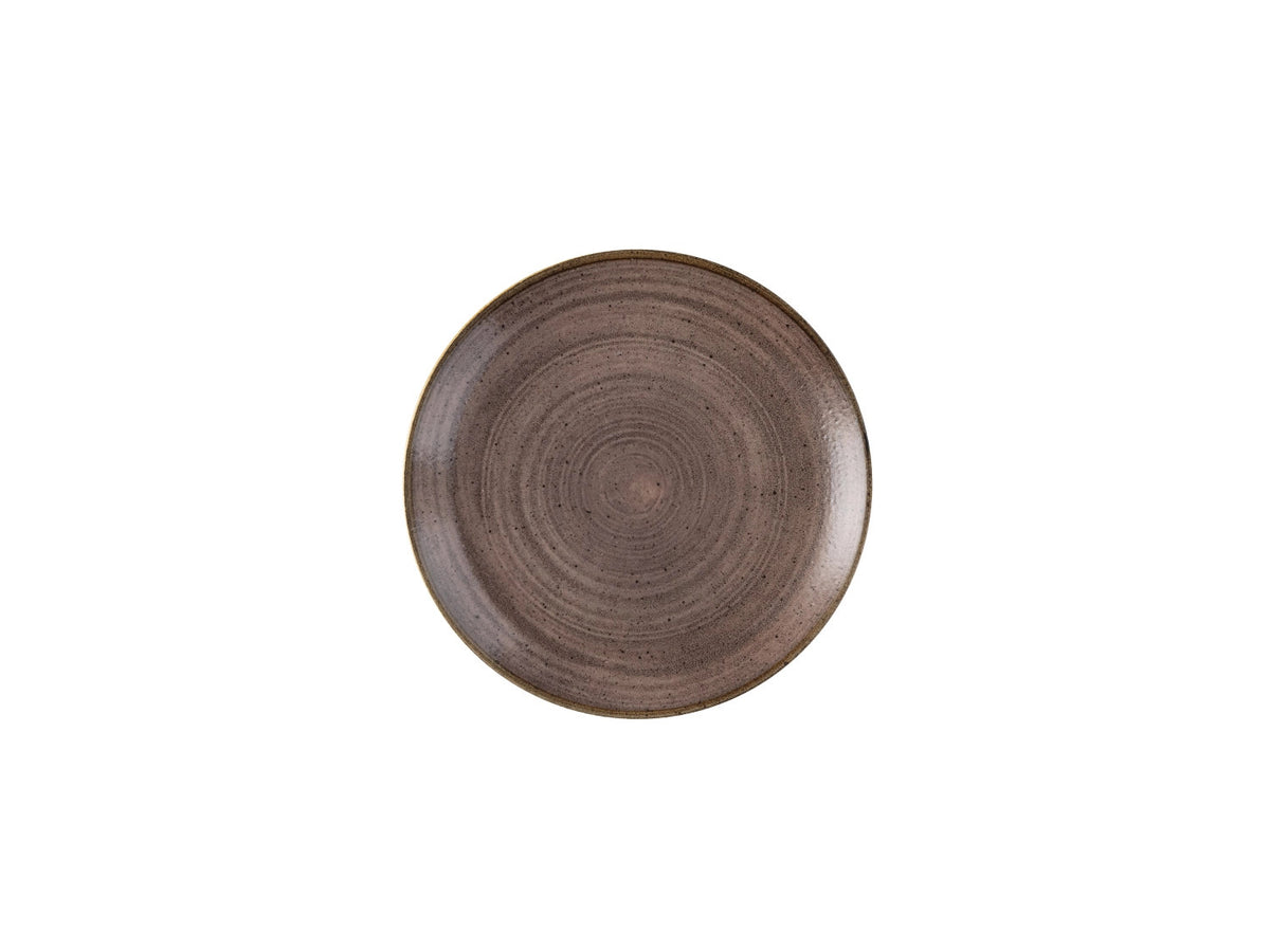 Stonecast Raw Brown Coupe Teller 21.7cm in Braun präsentiert im Onlineshop von KAQTU Design AG. Teller ist von Churchill