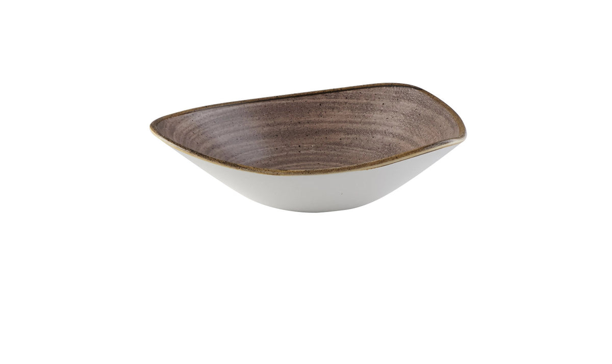 Stonecast Raw Brown Triangel Teller tief 23.5cm in Braun präsentiert im Onlineshop von KAQTU Design AG. Teller ist von Churchill