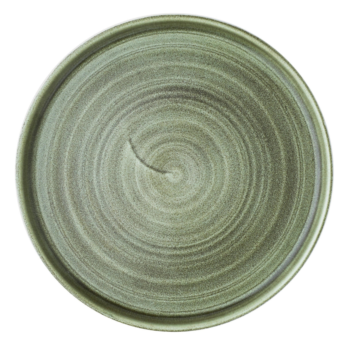 Stonecast Patina Burnished Green Walled Teller 21cm, H2cm in Grün präsentiert im Onlineshop von KAQTU Design AG. Teller ist von Churchill