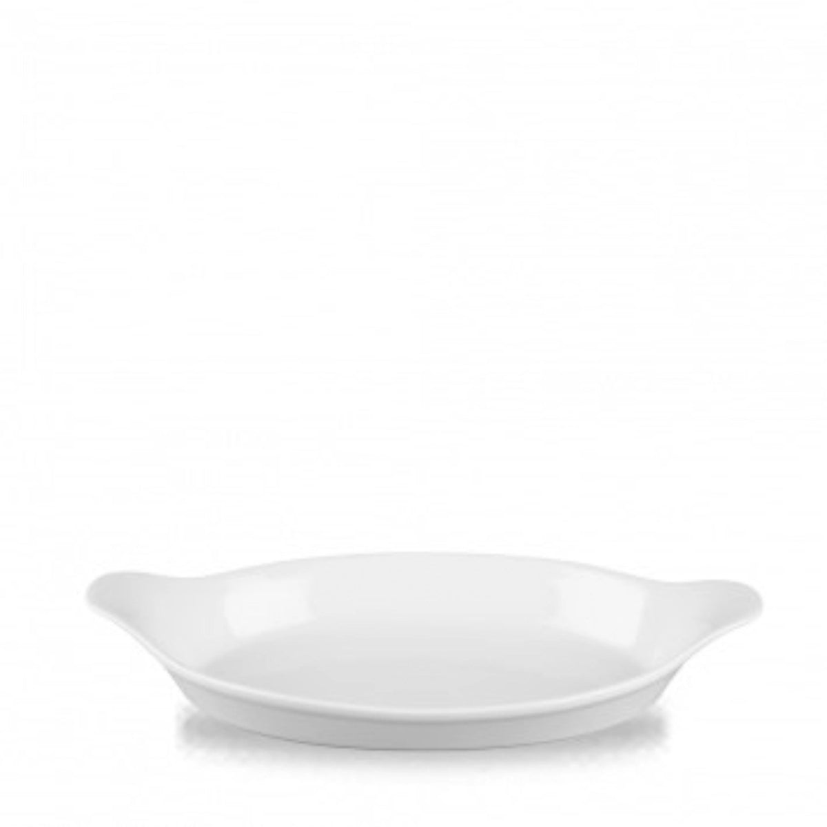 Cookware White grosse ovalee Schale mit Griffen 34.5x19cm in Weiss präsentiert im Onlineshop von KAQTU Design AG. Schale ist von Churchill