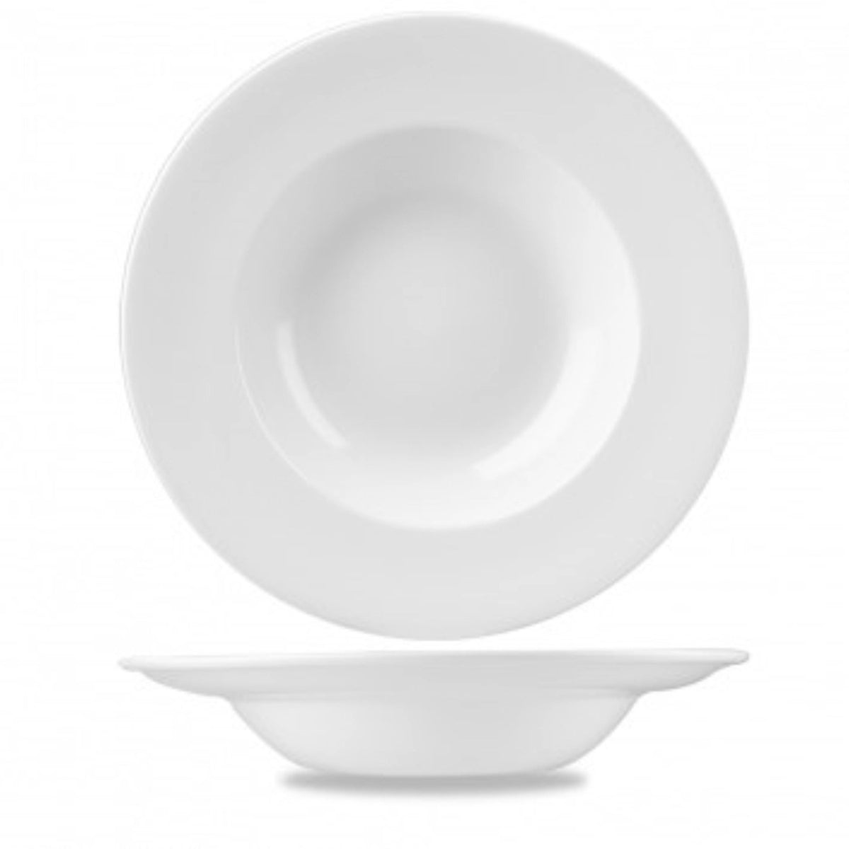 Profile White Teller tief Fahne 28cm in Weiss präsentiert im Onlineshop von KAQTU Design AG. Teller ist von Churchill