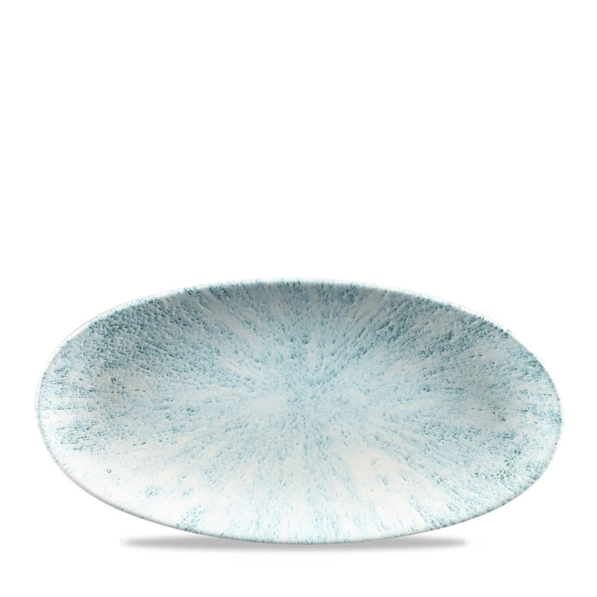 S.P. Stone Aquamarine Platte oval 29.9x15cm in Blau präsentiert im Onlineshop von KAQTU Design AG. Platte ist von Churchill