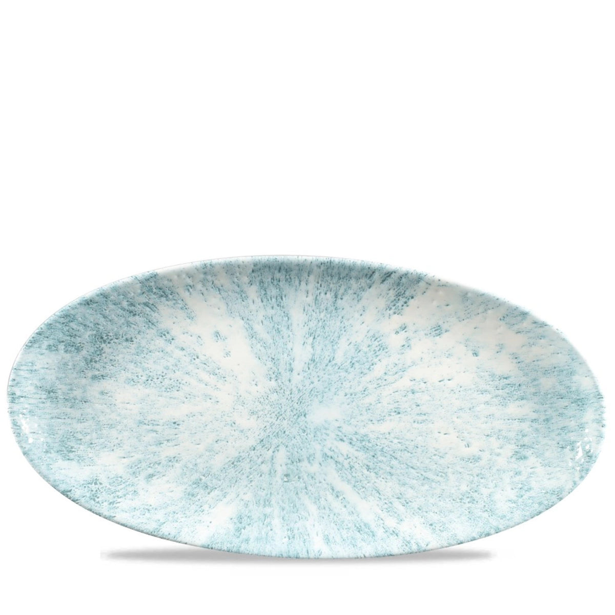 S.P. Stone Aquamarine Platte oval 34.7x17.3cm in Blau präsentiert im Onlineshop von KAQTU Design AG. Platte ist von Churchill