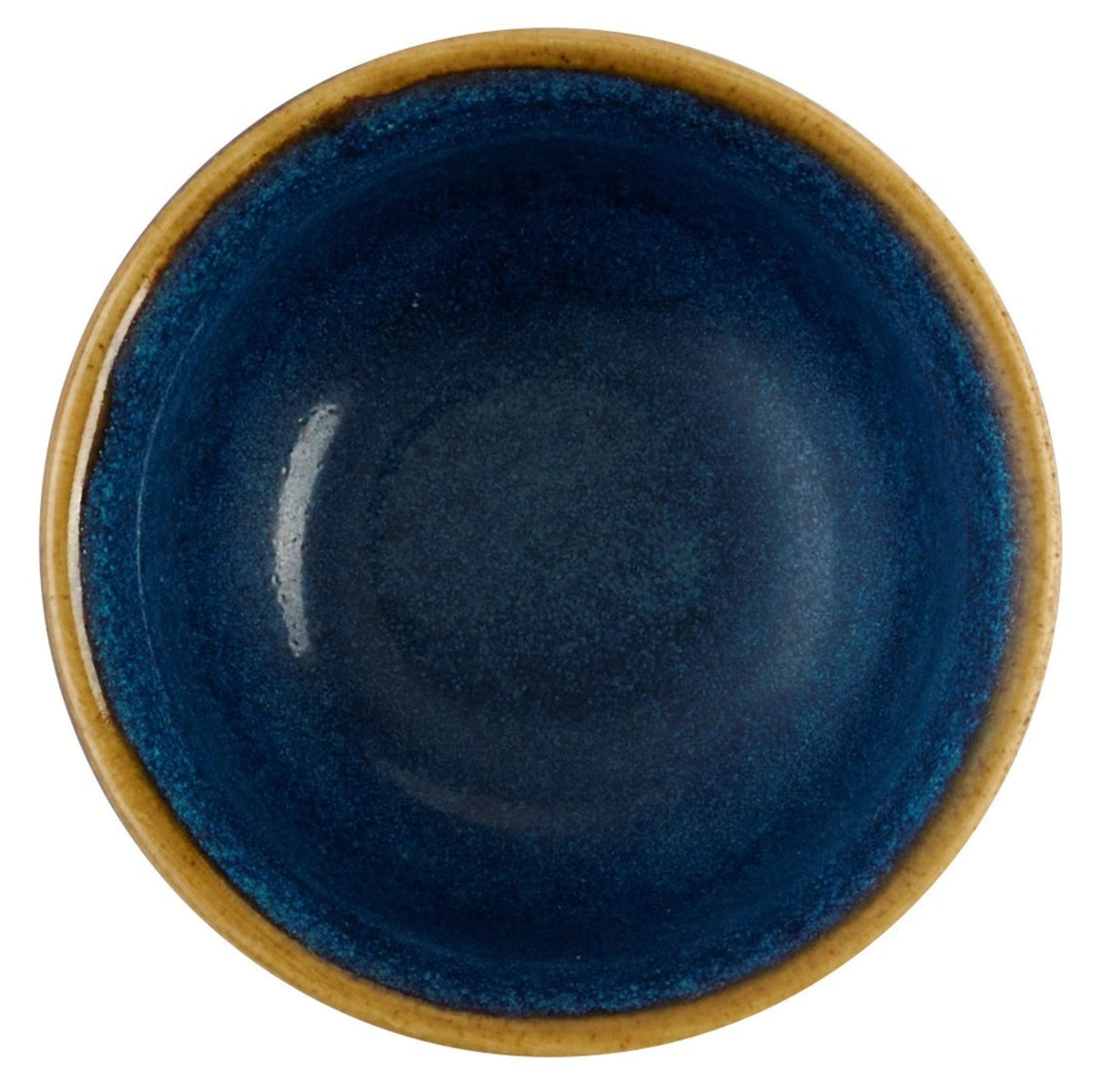 Kleine blaue Dip-Schale Nourish Tokyo Blue Kochi von Churchill aus glasierter Keramik