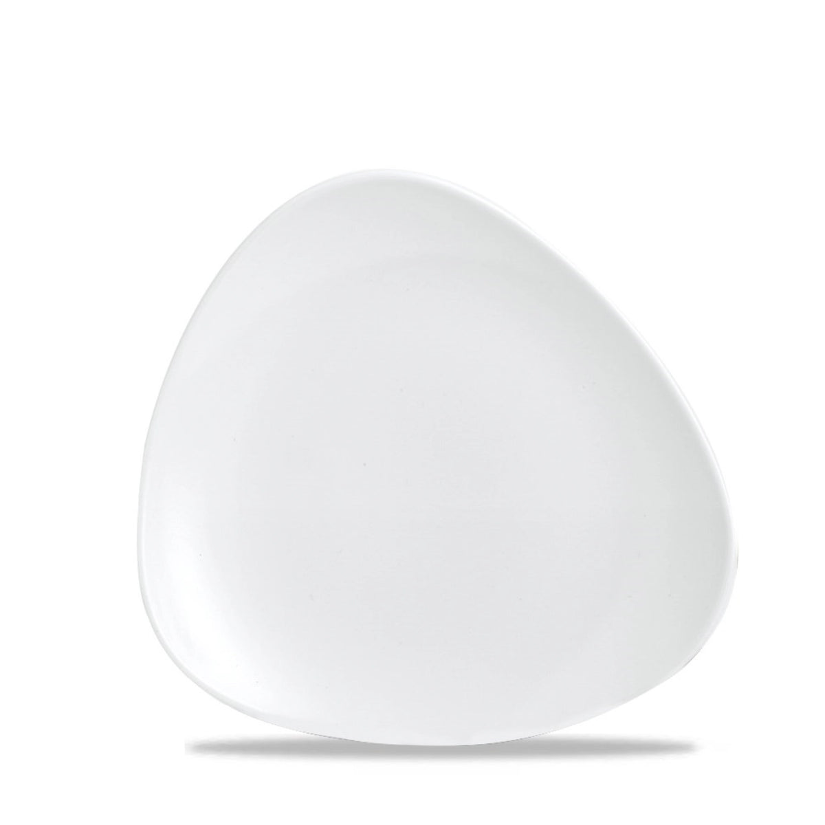 Vellum White Triangel Teller flach 22.9cm in Weiss präsentiert im Onlineshop von KAQTU Design AG. Teller ist von Churchill
