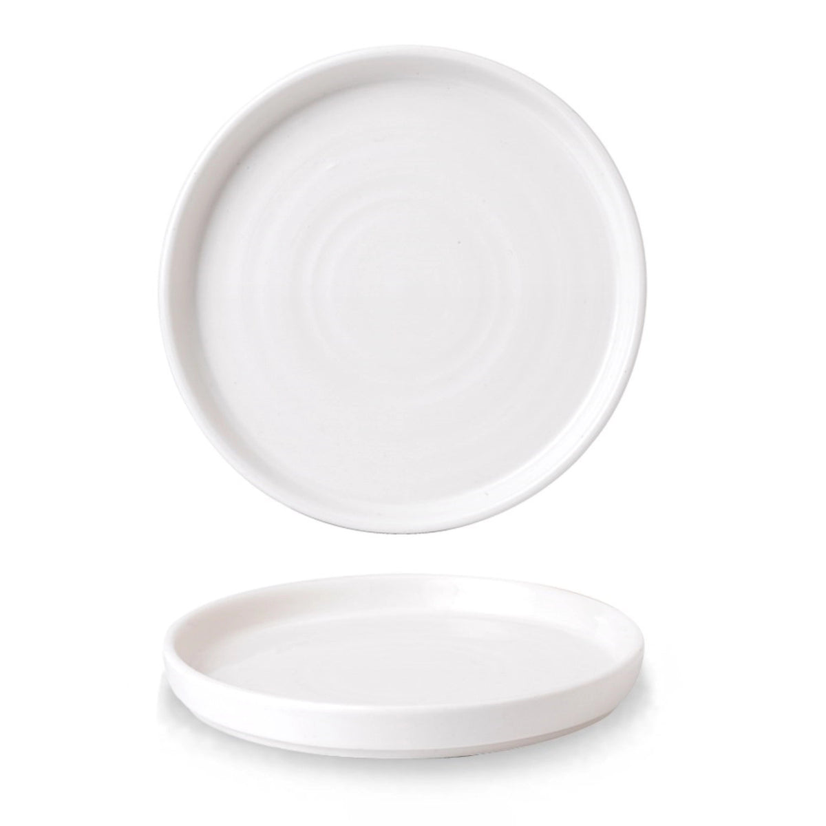 Vellum White Walled Teller 26cm in Weiss präsentiert im Onlineshop von KAQTU Design AG. Teller ist von Churchill