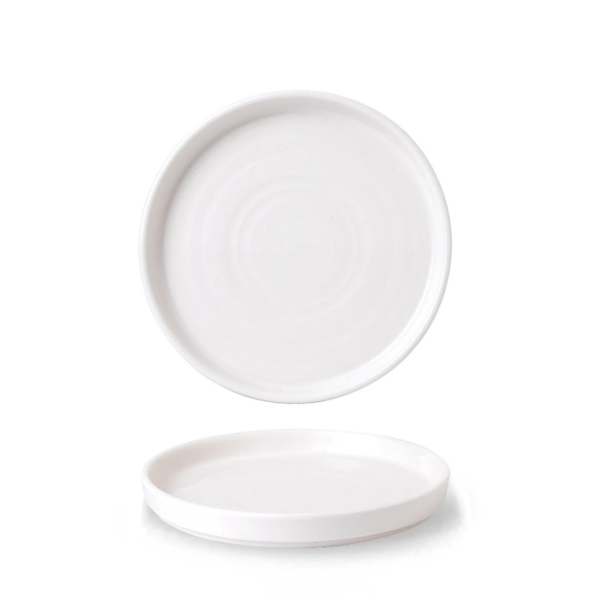 Vellum White Walled Teller 21cm in Weiss präsentiert im Onlineshop von KAQTU Design AG. Teller ist von Churchill