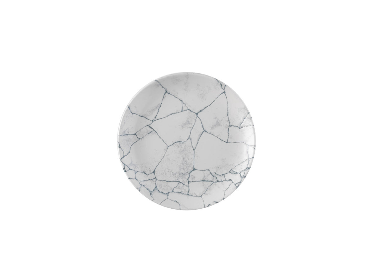 S.P. Kintsugi Pearl Grey Coupe Teller 21.7cm in Silber präsentiert im Onlineshop von KAQTU Design AG. Teller ist von Churchill