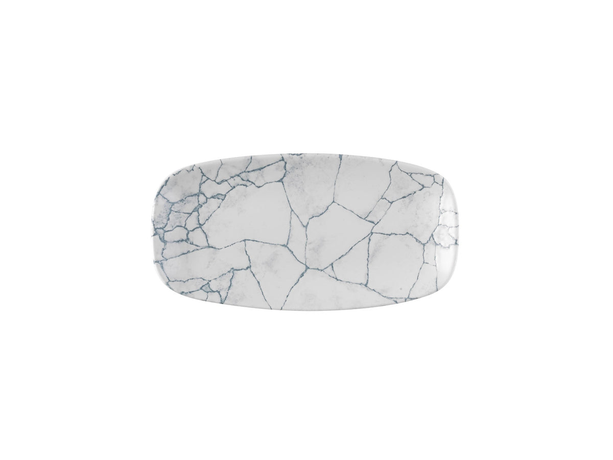 S.P. Kintsugi Pearl Grey Platte 29.8x15.3cm in Silber präsentiert im Onlineshop von KAQTU Design AG. Platte ist von Churchill