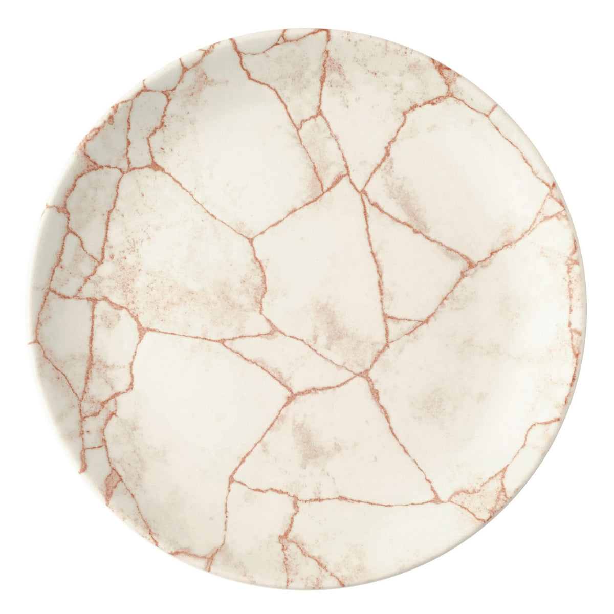 S.P. Kintsugi Coral Coupe Teller flach 21.7cm in Orange präsentiert im Onlineshop von KAQTU Design AG. Teller ist von Churchill