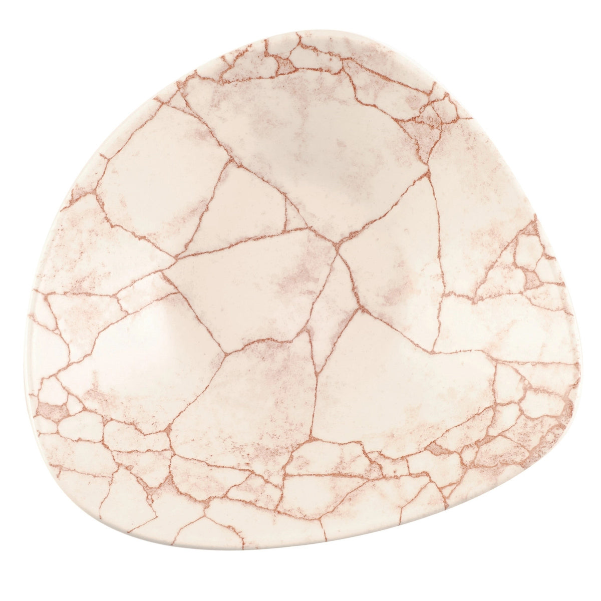 S.P. Kintsugi Coral Triangel Teller tief 18.5cm in Orange präsentiert im Onlineshop von KAQTU Design AG. Teller ist von Churchill