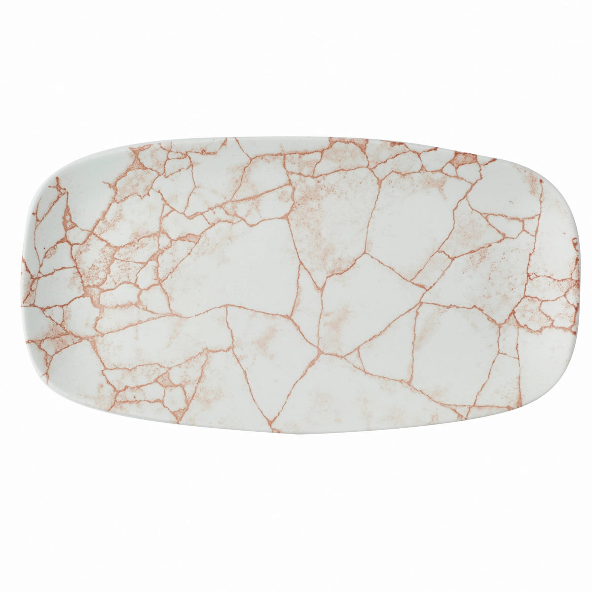 S.P. Kintsugi Coral Chefs Oblong Platte 35.5x18.9cm in Orange präsentiert im Onlineshop von KAQTU Design AG. Platte ist von Churchill
