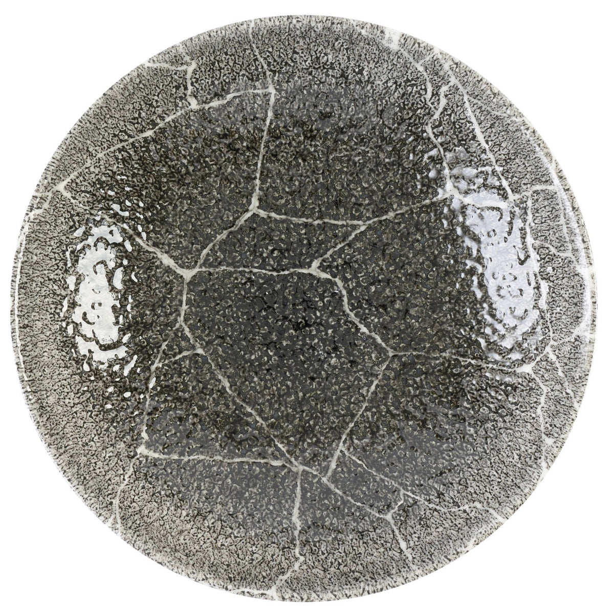 S.P. Kintsugi Reverse Quartz Black Teller Tief Coupe 18.2cm in Schwarz präsentiert im Onlineshop von KAQTU Design AG. Teller ist von Churchill