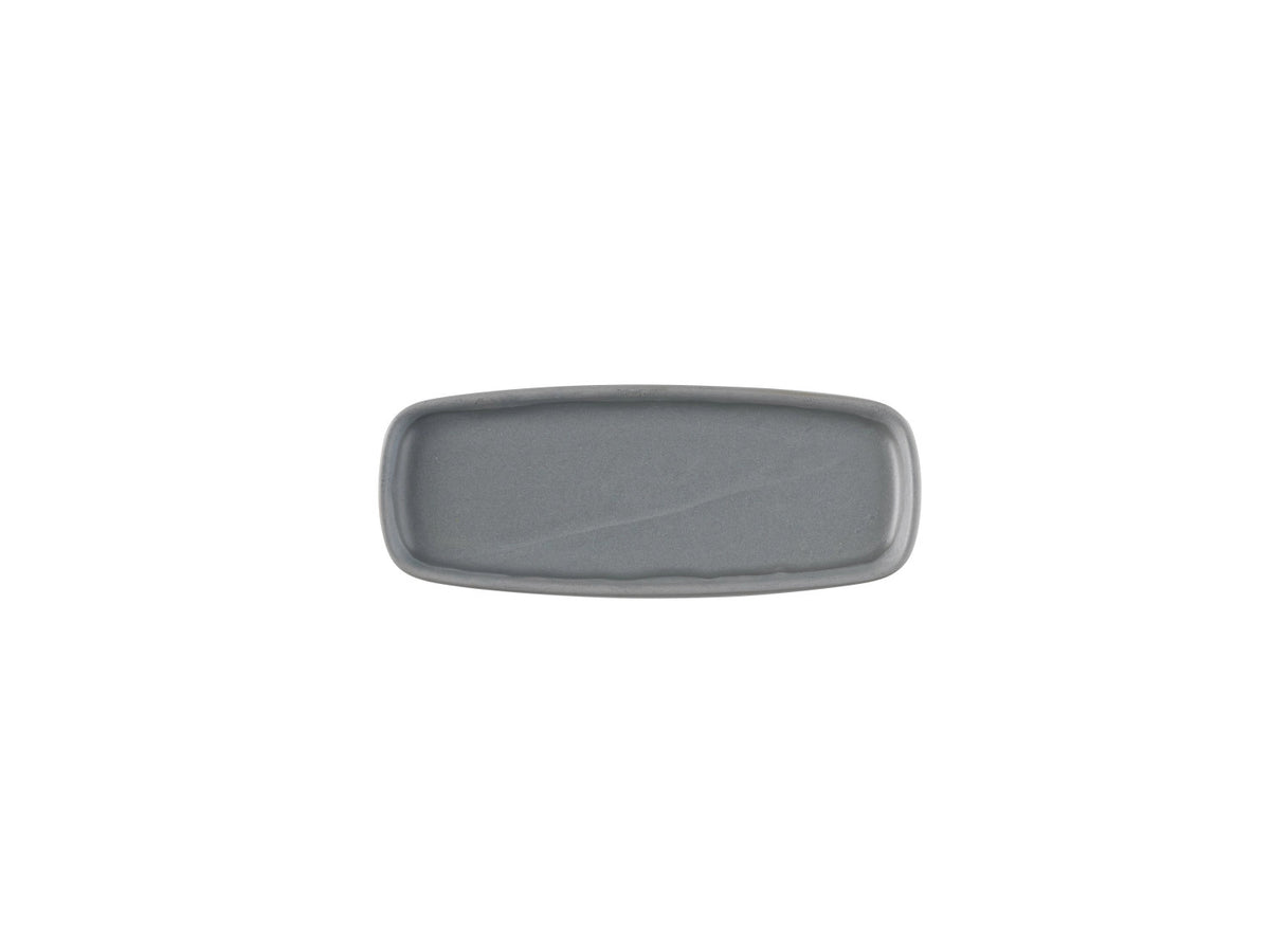 Emerge seattle grey Platte rechteckig 25.1x10cm in Silber präsentiert im Onlineshop von KAQTU Design AG. Platte ist von Churchill