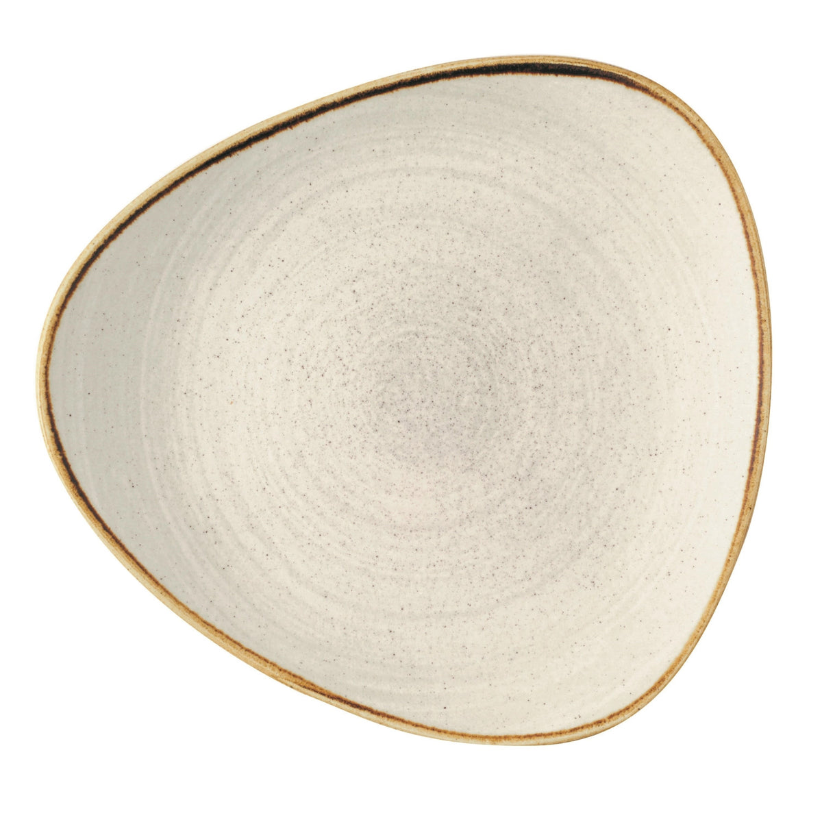 Stonecast Raw Grey Triangel Teller flach 22.9cm in Grau präsentiert im Onlineshop von KAQTU Design AG. Teller ist von Churchill