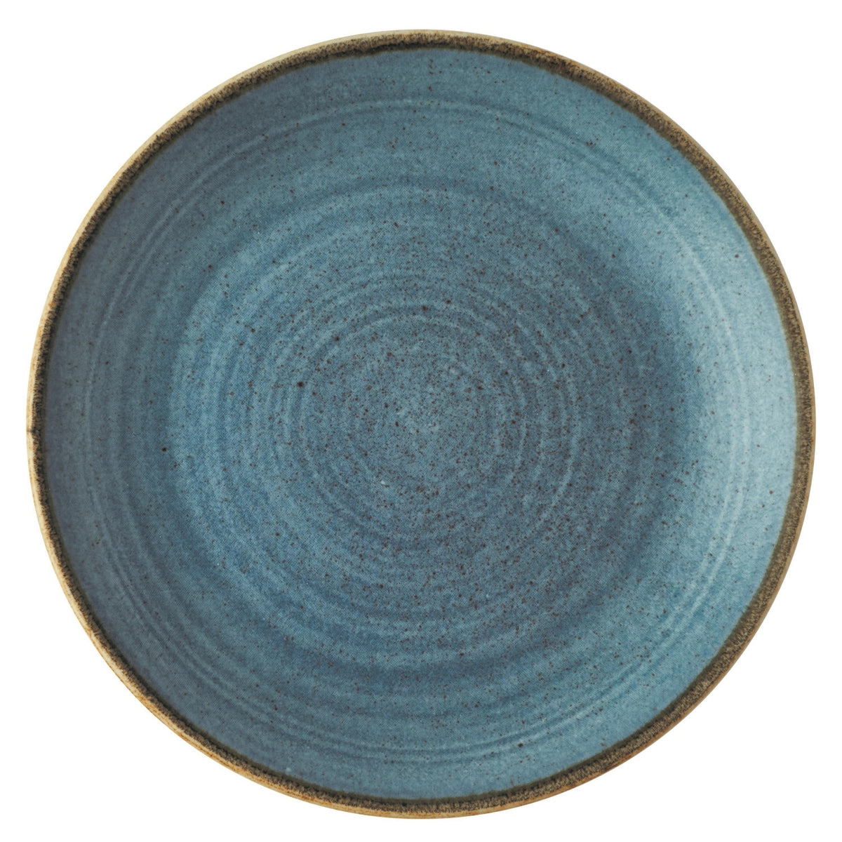 Stonecast Raw Blue Coupe Teller flach 16.5cm in Blau präsentiert im Onlineshop von KAQTU Design AG. Teller ist von Churchill