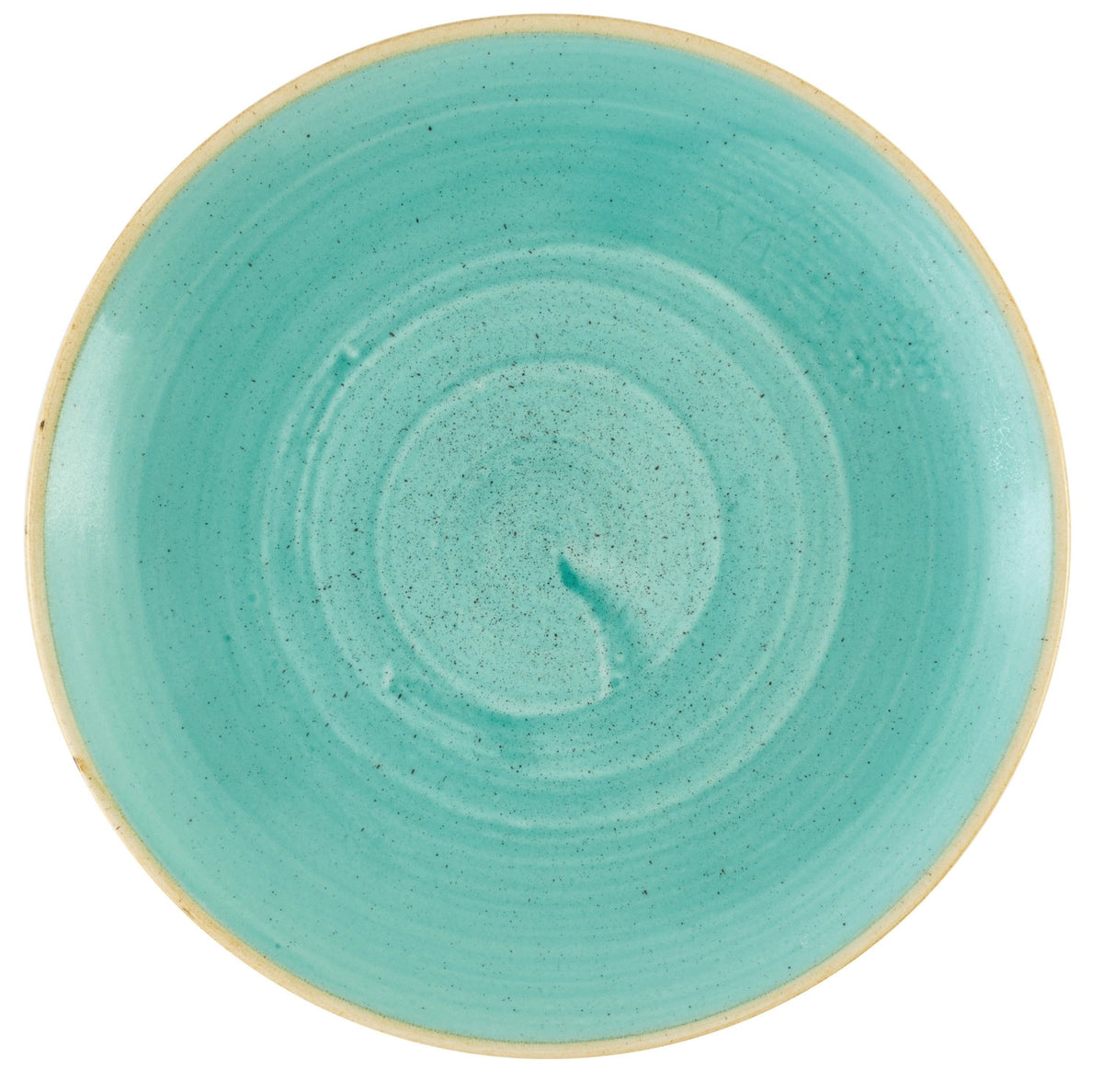 Stonecast Mint Coupe Teller Flach 21.7cm in Blau präsentiert im Onlineshop von KAQTU Design AG. Teller ist von Churchill