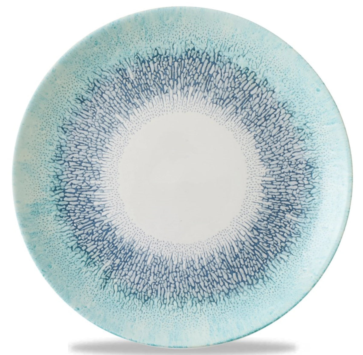 Fusion Aquamarine Coupe Teller flach 21.7cm in Blau präsentiert im Onlineshop von KAQTU Design AG. Teller ist von Churchill