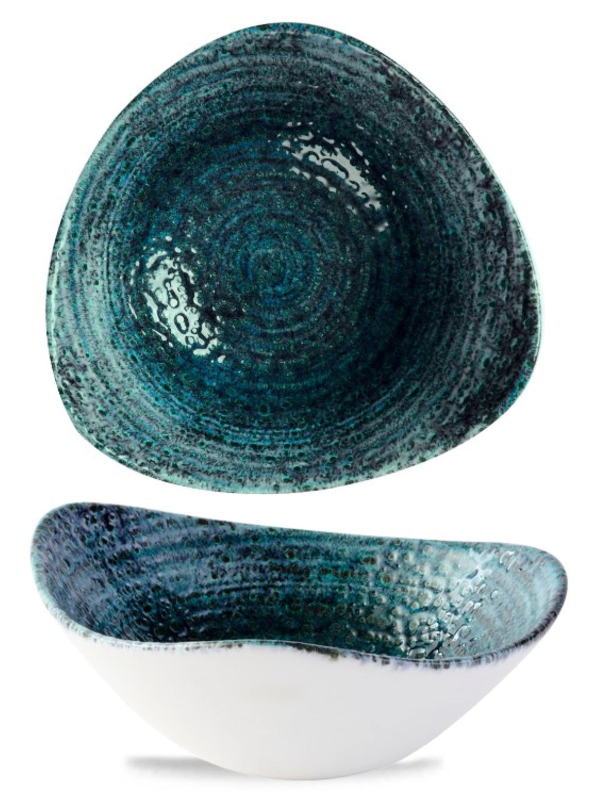 Homespun Chroma Marine Triangel Schüssel 23.5cm in Blau präsentiert im Onlineshop von KAQTU Design AG. Schüssel ist von Churchill