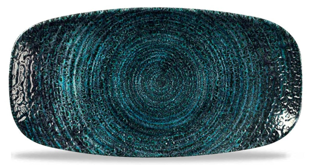 Homespun Chroma Marine Chefs Oblong Platte 20x12.1 cm in Blau präsentiert im Onlineshop von KAQTU Design AG. Platte ist von Churchill