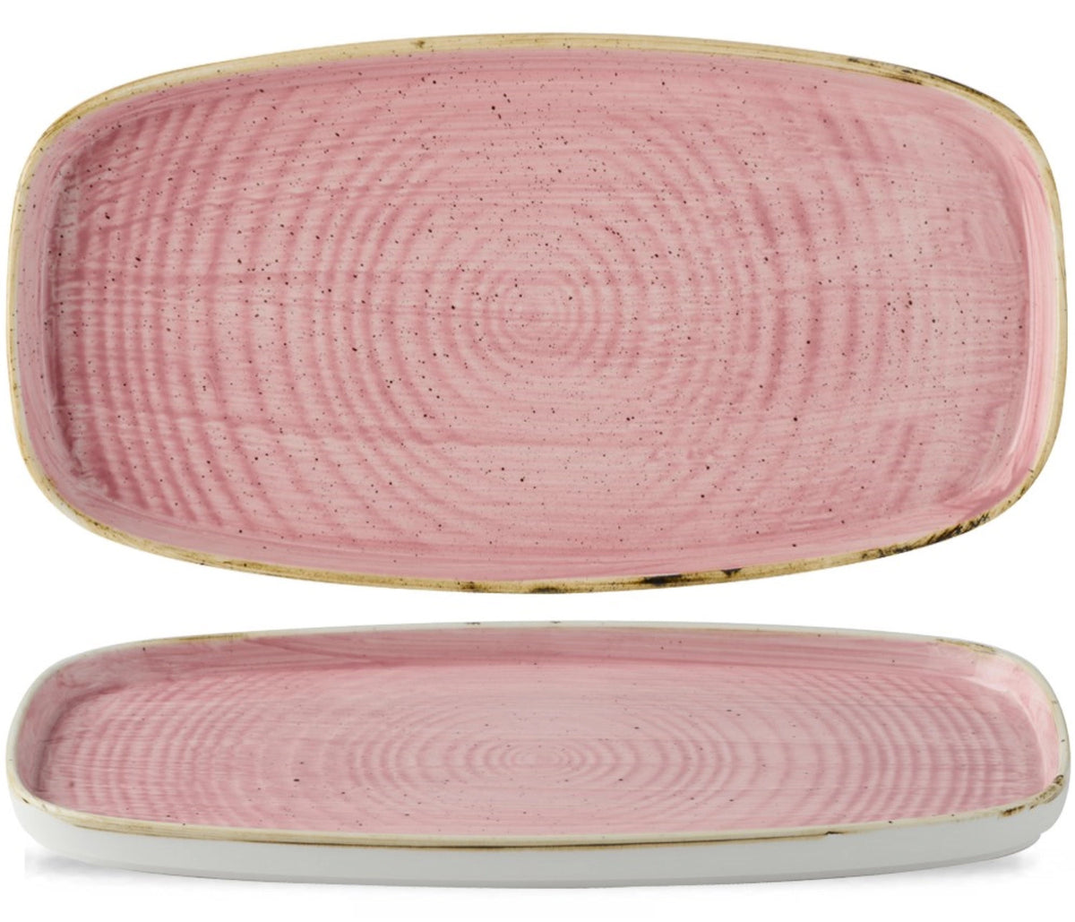 Stonecast Chefs Walled Oblong Platte Petal Pink 35x18.5 cm in Pink präsentiert im Onlineshop von KAQTU Design AG. Platte ist von Churchill