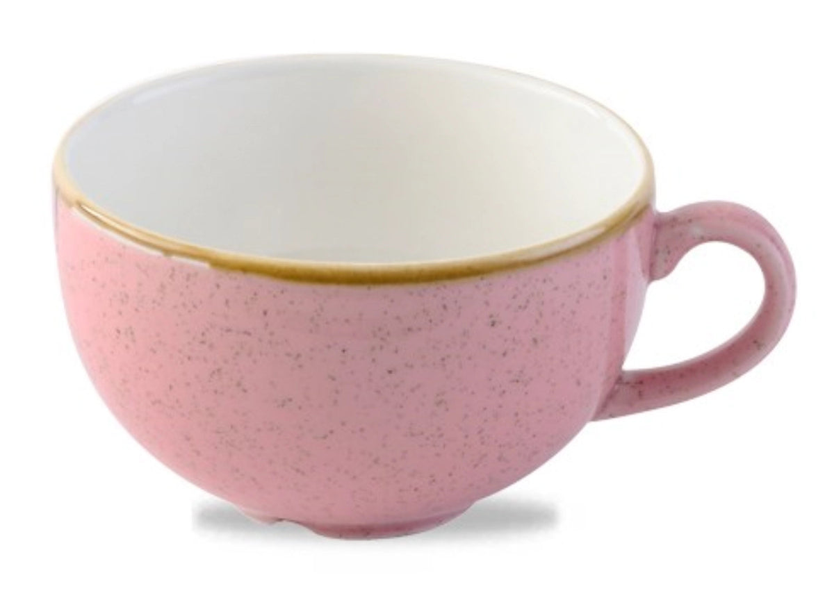 Stonecast Beverage Petal Pink Cappuccino Tasse 34cl H6.5cm in Pink präsentiert im Onlineshop von KAQTU Design AG. Kaffeetassen ist von Churchill