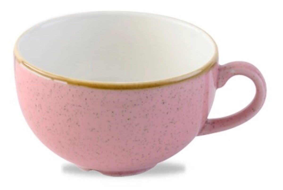 Stonecast Beverage Petal Pink Cappuccino Tasse 22.7cl H5.5cm in Pink präsentiert im Onlineshop von KAQTU Design AG. Kaffeetassen ist von Churchill