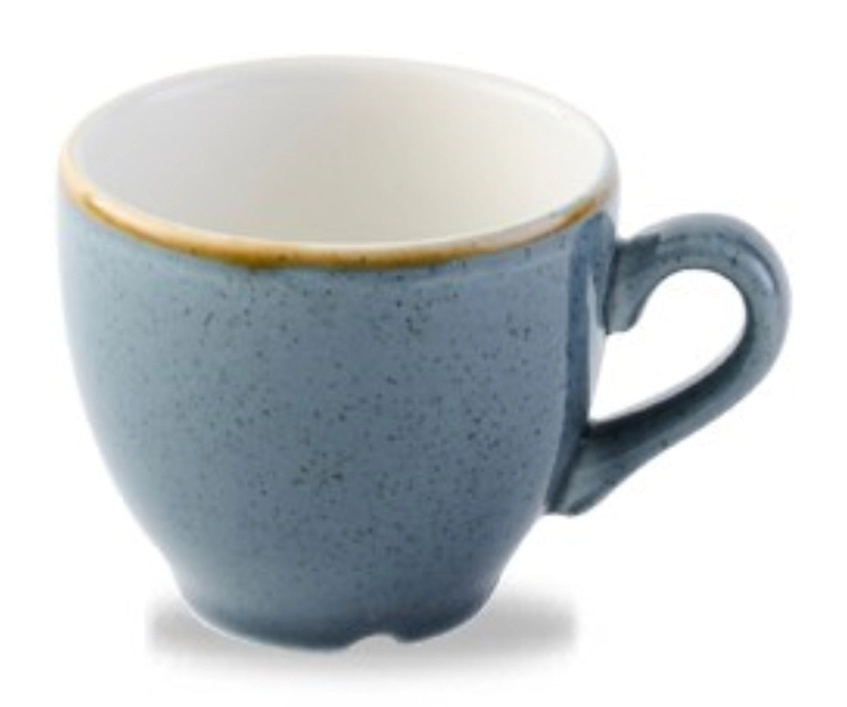 Stonecast Beverage Blueberry Esspresso Tasse 10cl H5.5cm in Blau präsentiert im Onlineshop von KAQTU Design AG. Küchenhelfer ist von Churchill