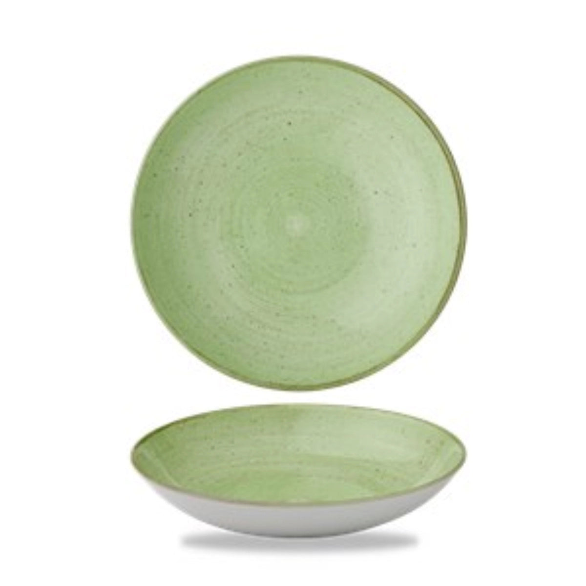 Stonecast Sage Green Coupe Teller tief 18.2cm in Grün präsentiert im Onlineshop von KAQTU Design AG. Teller ist von Churchill