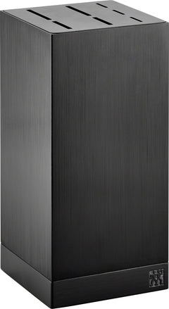 Messerblock Aluminium, leer, 7, schwarz
