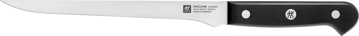 ZWILLING Gourmet Filiermesser 180mm in Schwarz präsentiert im Onlineshop von KAQTU Design AG. Küchenmesser ist von Zwilling Kitchen