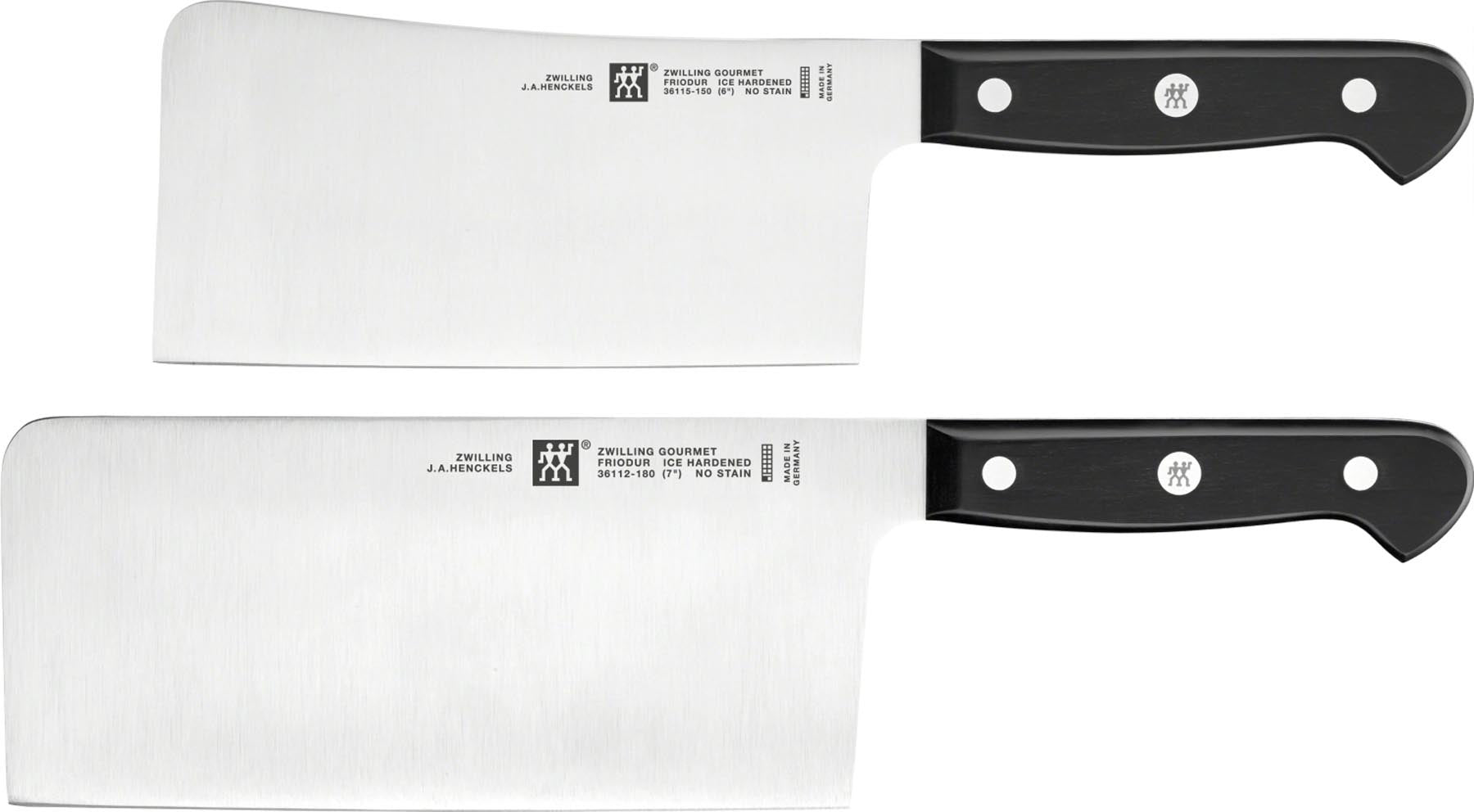 2tlg. Gourmet Messerset (Koch.+Hackm.) in Schwarz präsentiert im Onlineshop von KAQTU Design AG. Küchenmesser ist von Zwilling