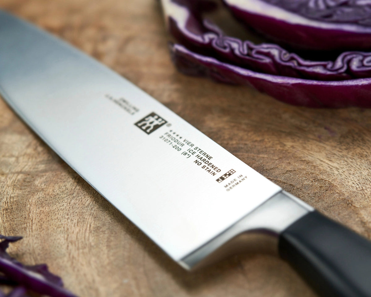 ZWILLING Gourmet Messerset 3-tlg. (Schäl-/Fleisch-/Kochm.) in Schwarz präsentiert im Onlineshop von KAQTU Design AG. Küchenmesser ist von Zwilling Kitchen